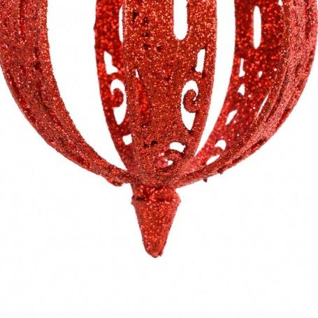 Palle di Natale Glitterate D.10 cm Conf. da 3 Pz