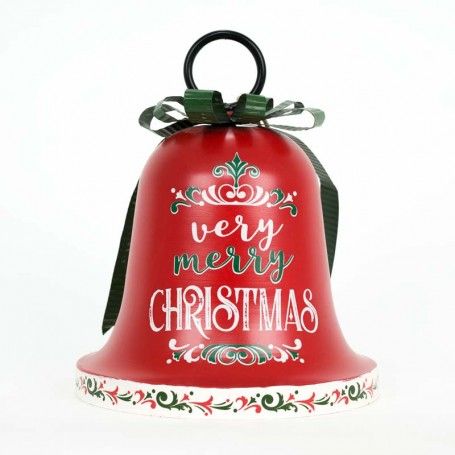 Campana Natalizia in Latta Rossa H.28 cm