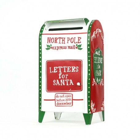 Cassetta Postale Natalizia in Latta H.42,5 cm