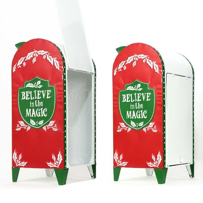 Cassetta Postale Natalizia in Latta H.42,5 cm