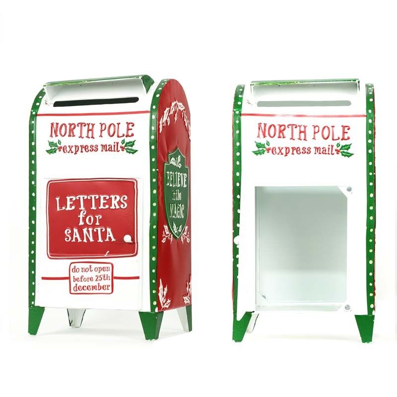 Cassetta Postale Natalizia in Latta H.42,5 cm