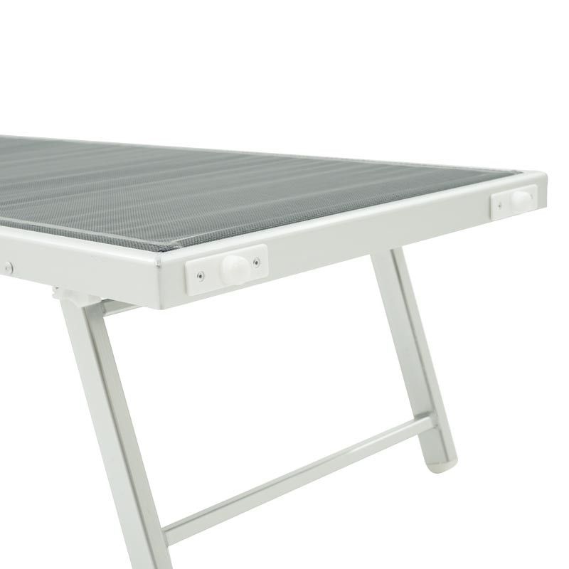 Lettino Prendisole da Giardino in Alluminio Antracite | Simba