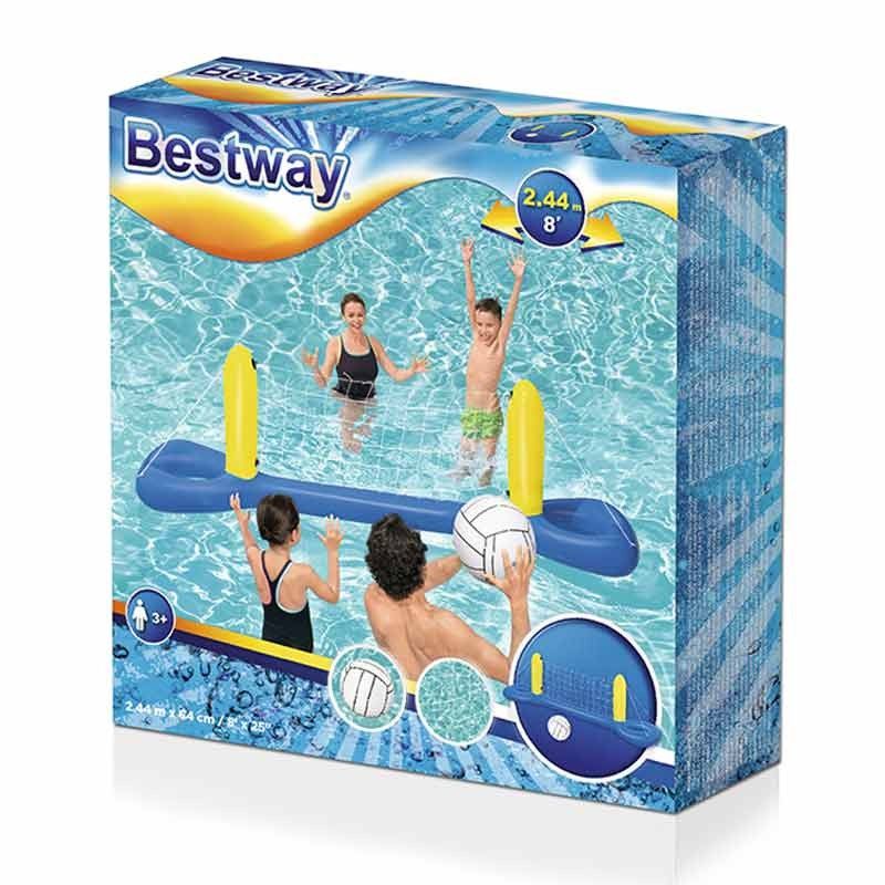 Rete da Pallavolo Gonfiabile con Palla 244x64 cm - Bestway