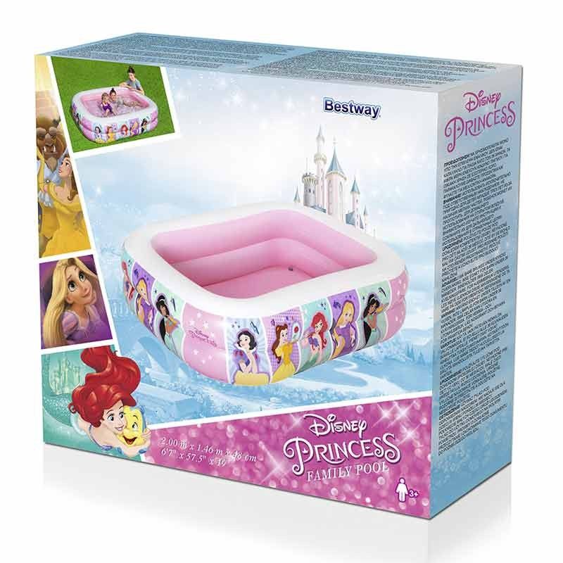 Piscina Gonfiabile Principesse Disney 200x146x48 cm - Bestway 91056