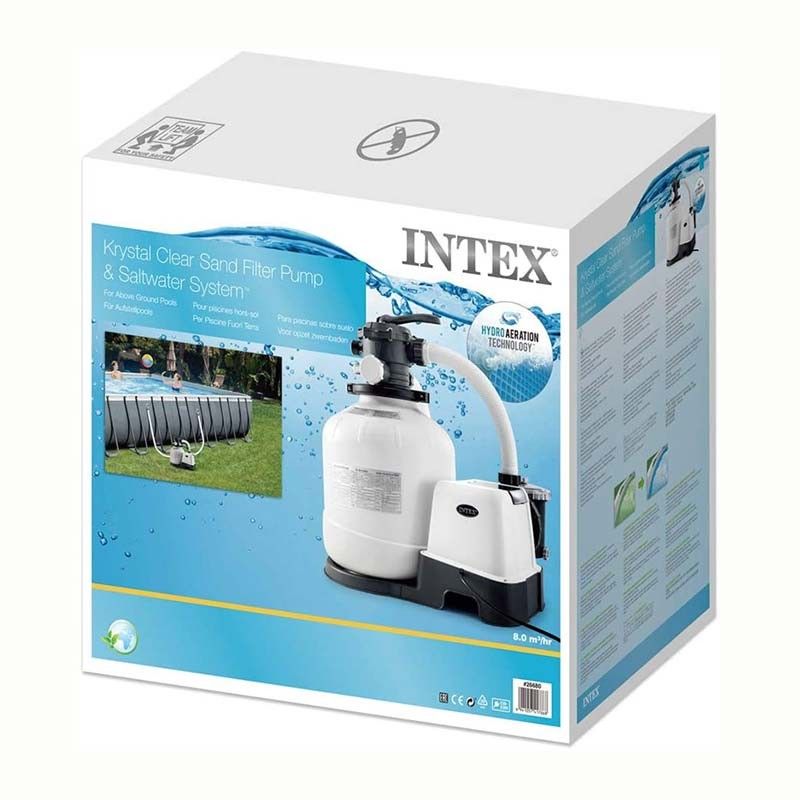 Pompa filtro a sabbia con Generatore Salino di Cloro Incorporato