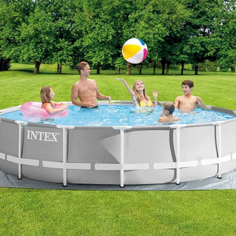 Piscina Prisma Frame D.427xH.107cm Fuori Terra con Filtro a Cartuccia - Intex 26720