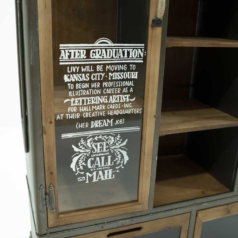 Mobile Vetrinetta Vintage H.136 cm