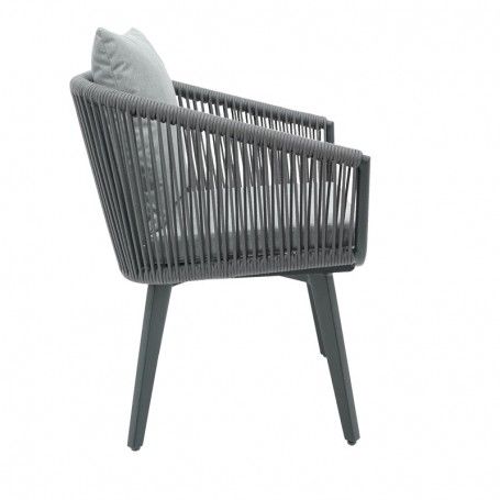 Tavolo Rettangolare per Esterni in Alluminio Antracite | Panarea