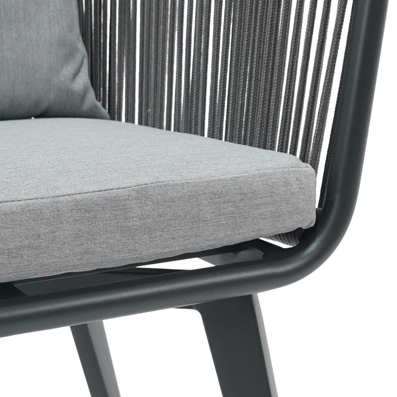 Tavolo Rettangolare per Esterni in Alluminio Antracite | Panarea