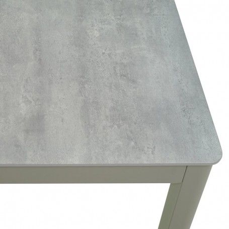 Tavolo Rettangolare in Alluminio e Corde Grigio - Venere