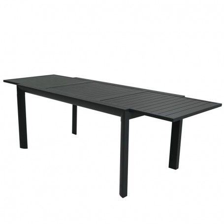 Tavolo Rettangolare Allungabile in Alluminio Antracite |Coffee