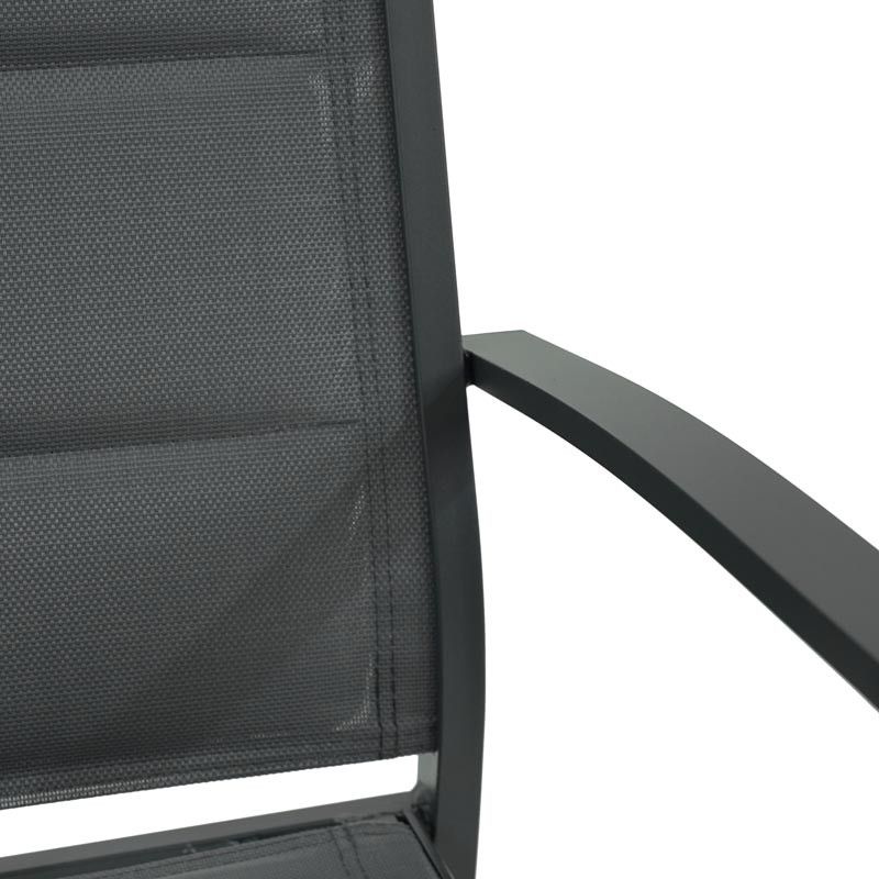 Tavolo Rettangolare Allungabile in Alluminio Antracite |Coffee