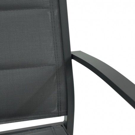 Tavolo Rettangolare Allungabile in Alluminio Antracite |Coffee