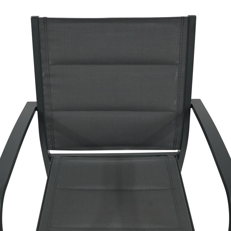 Tavolo Rettangolare Allungabile in Alluminio Antracite |Coffee