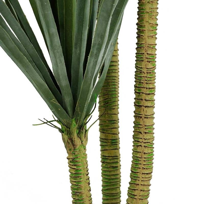 Pianta Palma Artificiale con 3 Tronchi H.195 cm
