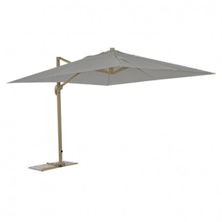 Ombrellone Decentrato da Giardino in Alluminio 3x4 mt Grigio-Tortora | Alba