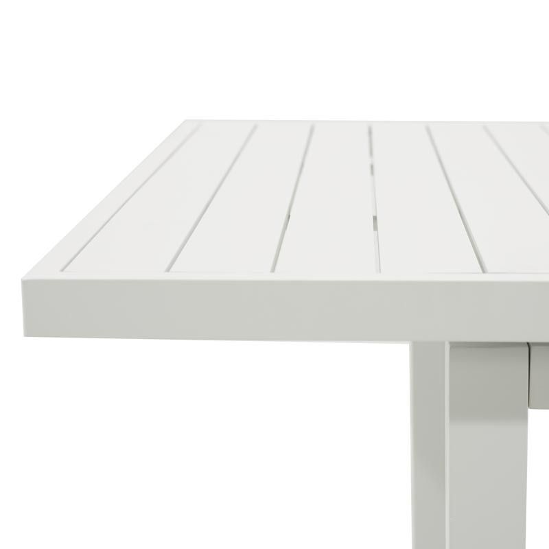 Tavolo Rettangolare Allungabile in Alluminio Bianco | Aci