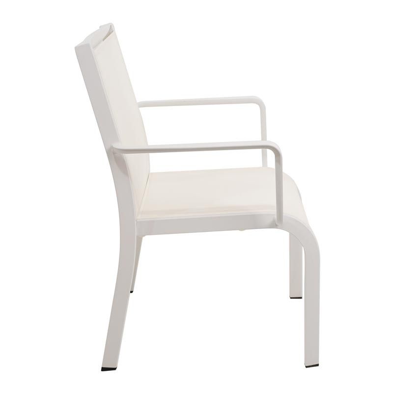 Tavolo Rettangolare Allungabile in Alluminio Bianco | Aci