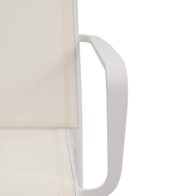 Tavolo Rettangolare Allungabile in Alluminio Bianco | Aci