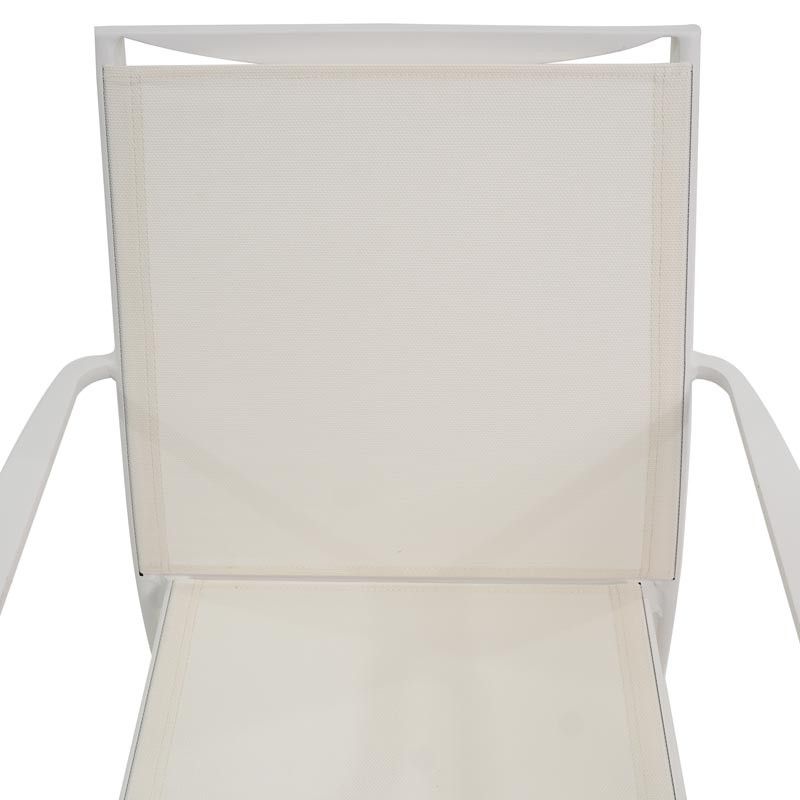 Tavolo Rettangolare Allungabile in Alluminio Bianco | Aci