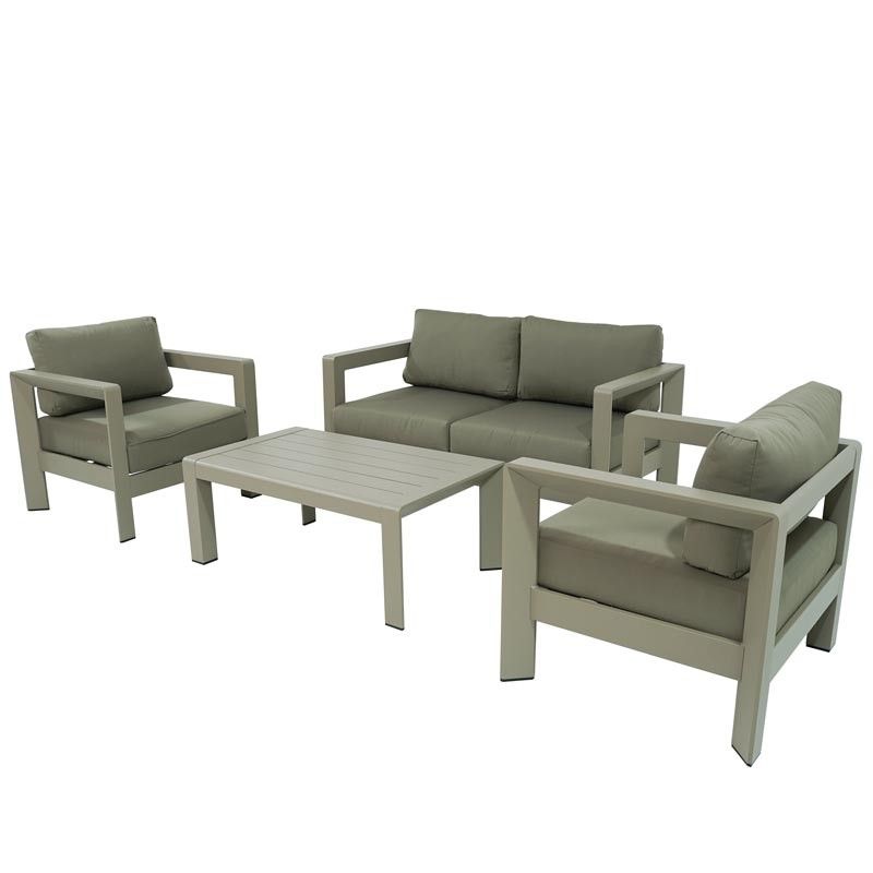 Set Divano da Giardino in Alluminio | Orlando Tortora