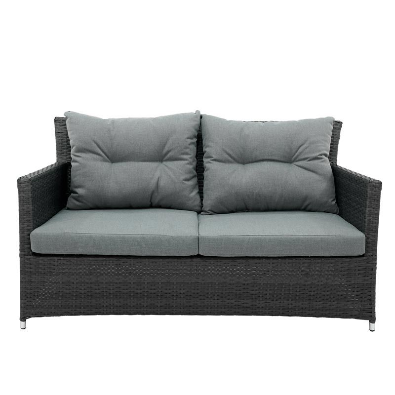 Set Divano da Giardino in Alluminio Antracite - Teseo