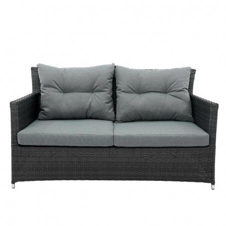 Set Divano da Giardino in Alluminio Antracite - Teseo