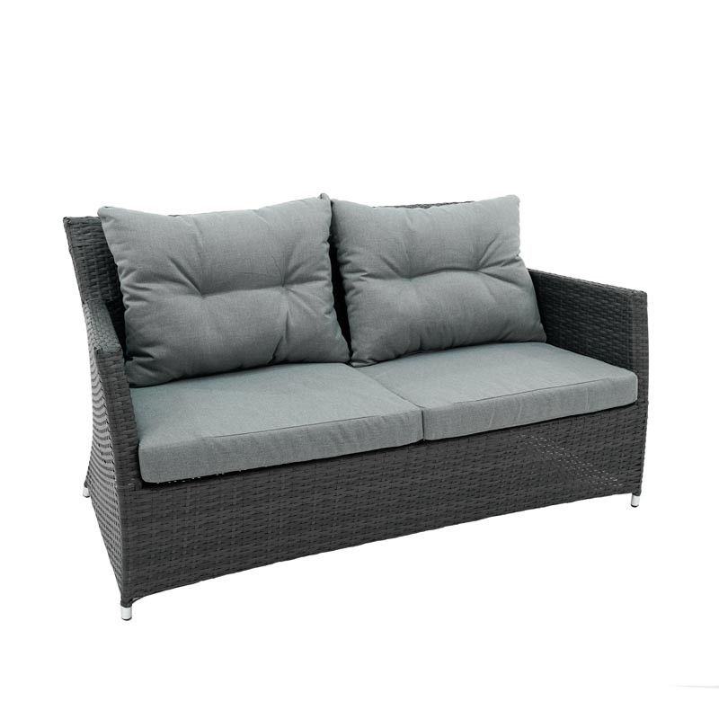 Set Divano da Giardino in Alluminio Antracite - Teseo