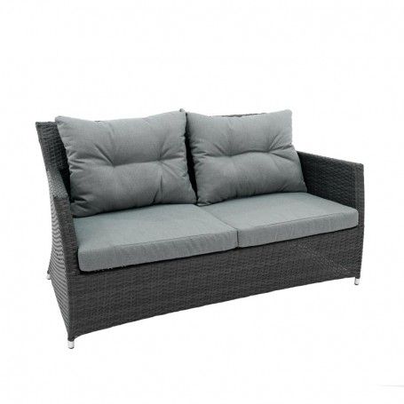 Set Divano da Giardino in Alluminio Antracite - Teseo