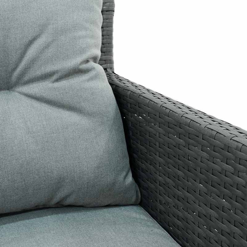 Set Divano da Giardino in Alluminio Antracite - Teseo