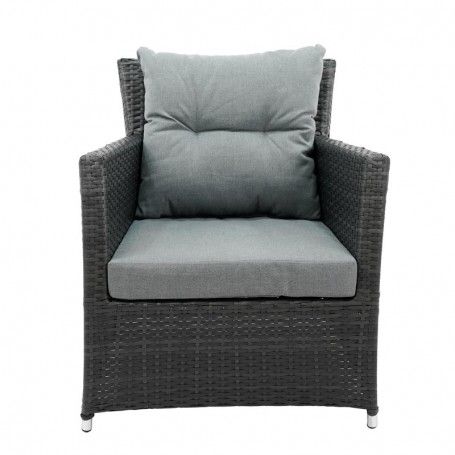 Set Divano da Giardino in Alluminio Antracite - Teseo