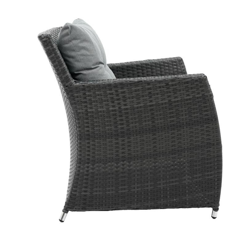 Set Divano da Giardino in Alluminio Antracite - Teseo