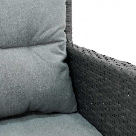 Set Divano da Giardino in Alluminio Antracite - Teseo