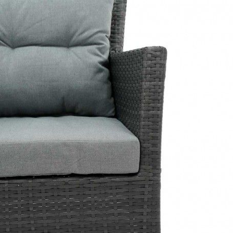 Set Divano da Giardino in Alluminio Antracite - Teseo