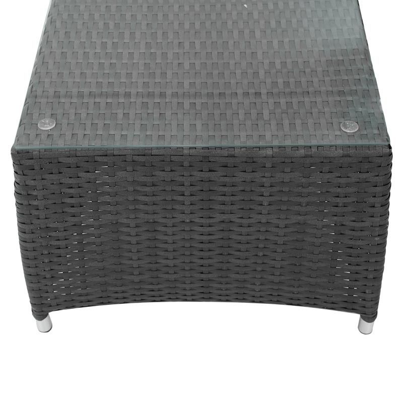 Set Divano da Giardino in Alluminio Antracite - Teseo