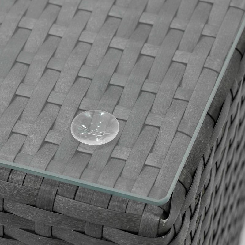 Set Divano da Giardino in Alluminio Antracite - Teseo