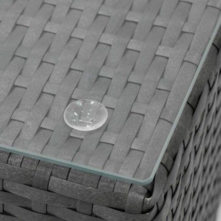 Set Divano da Giardino in Alluminio Antracite - Teseo