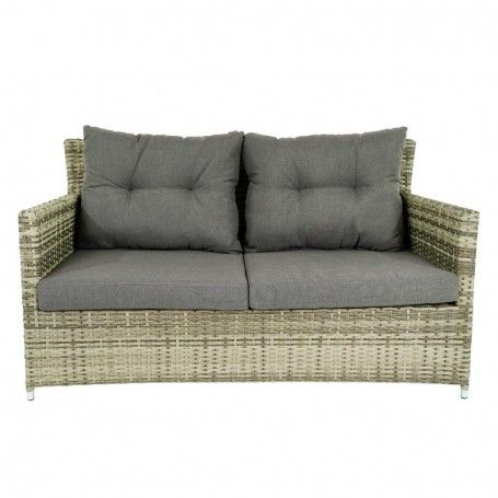 Set Divano da Giardino in Alluminio Beige - Lisandro