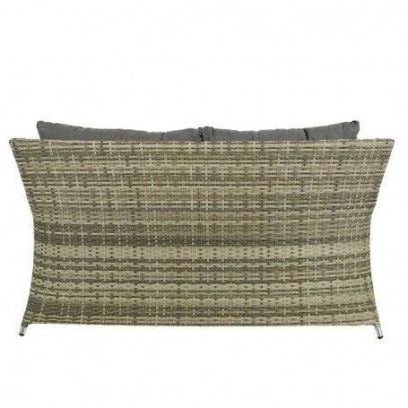 Set Divano da Giardino in Alluminio Beige - Lisandro