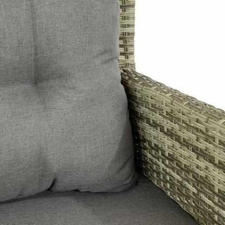 Set Divano da Giardino in Alluminio Beige - Lisandro