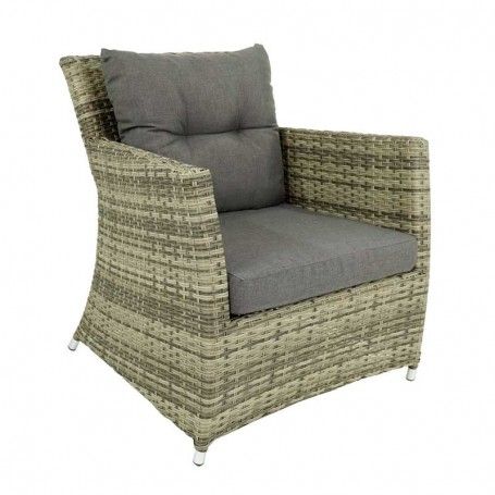 Set Divano da Giardino in Alluminio Beige - Lisandro