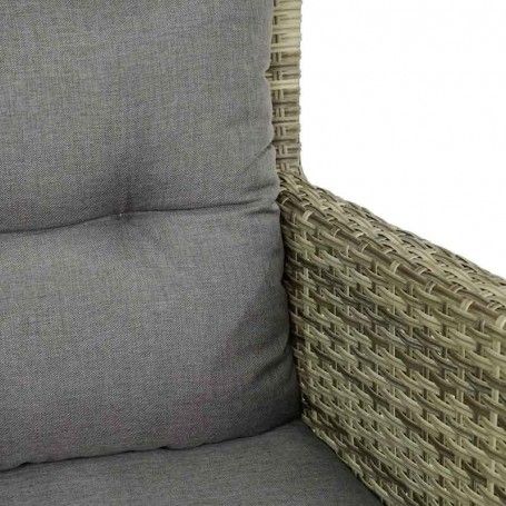 Set Divano da Giardino in Alluminio Beige - Lisandro