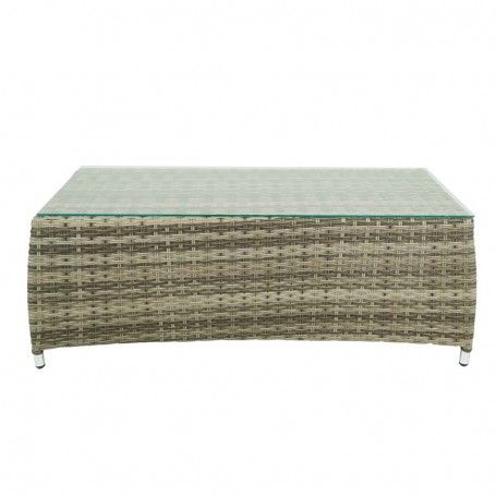 Set Divano da Giardino in Alluminio Beige - Lisandro