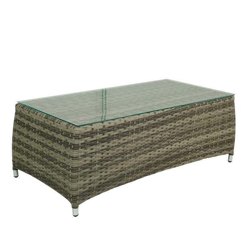 Set Divano da Giardino in Alluminio Beige - Lisandro