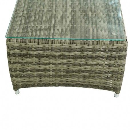 Set Divano da Giardino in Alluminio Beige - Lisandro