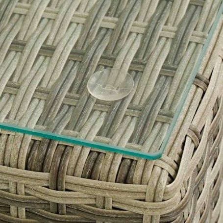 Set Divano da Giardino in Alluminio Beige - Lisandro