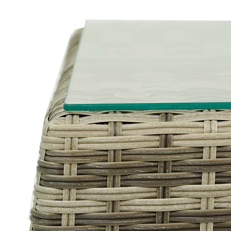 Set Divano da Giardino in Alluminio Beige - Lisandro