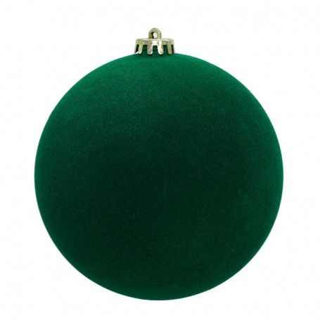 Palle di Natale in Plastica e Velluto D.15 cm Conf. da 3 Pezzi