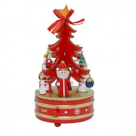Carillon a Forma di Albero di Natale Rosso 3 Misure
