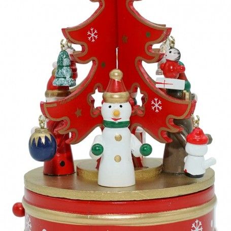 Carillon a Forma di Albero di Natale Rosso 3 Misure